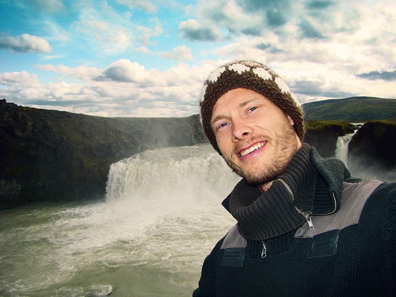 Heiko Gärtner in Island vom Wasserfall