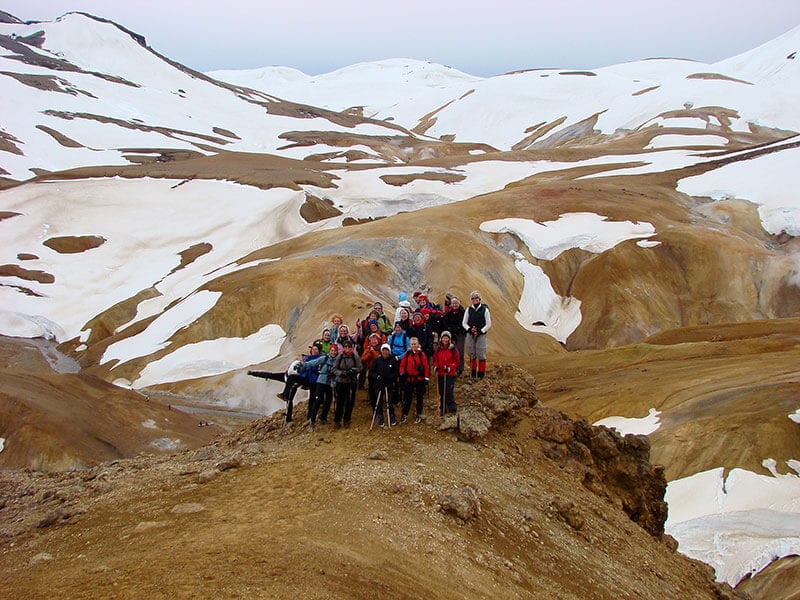 Heikos Expeditionsgruppe auf Island