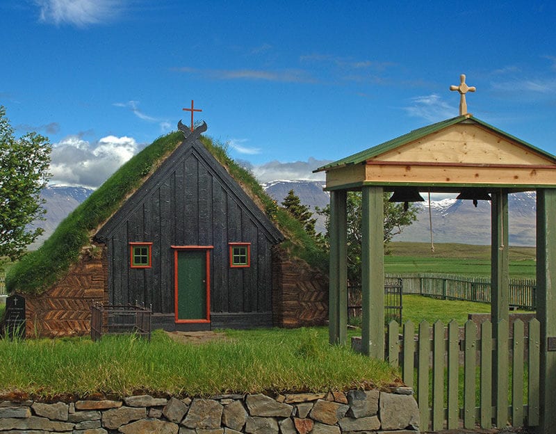 Torfkirche auf Island
